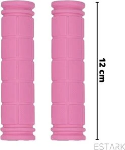 Merkloos ESTARK® - Fietshandvatten - Handvatten - Universeel - Fiets – Mountainbike – Professioneel - Grips - Extra Grip – Fietshandvaten -Handvaten - Handig Te Monteren - Anti-slip – Fietsen – Stuur – Bikegrips – Stevig - Rubber Roze - (R-roze) -Fietsen Kortingswinkel 1004x1200