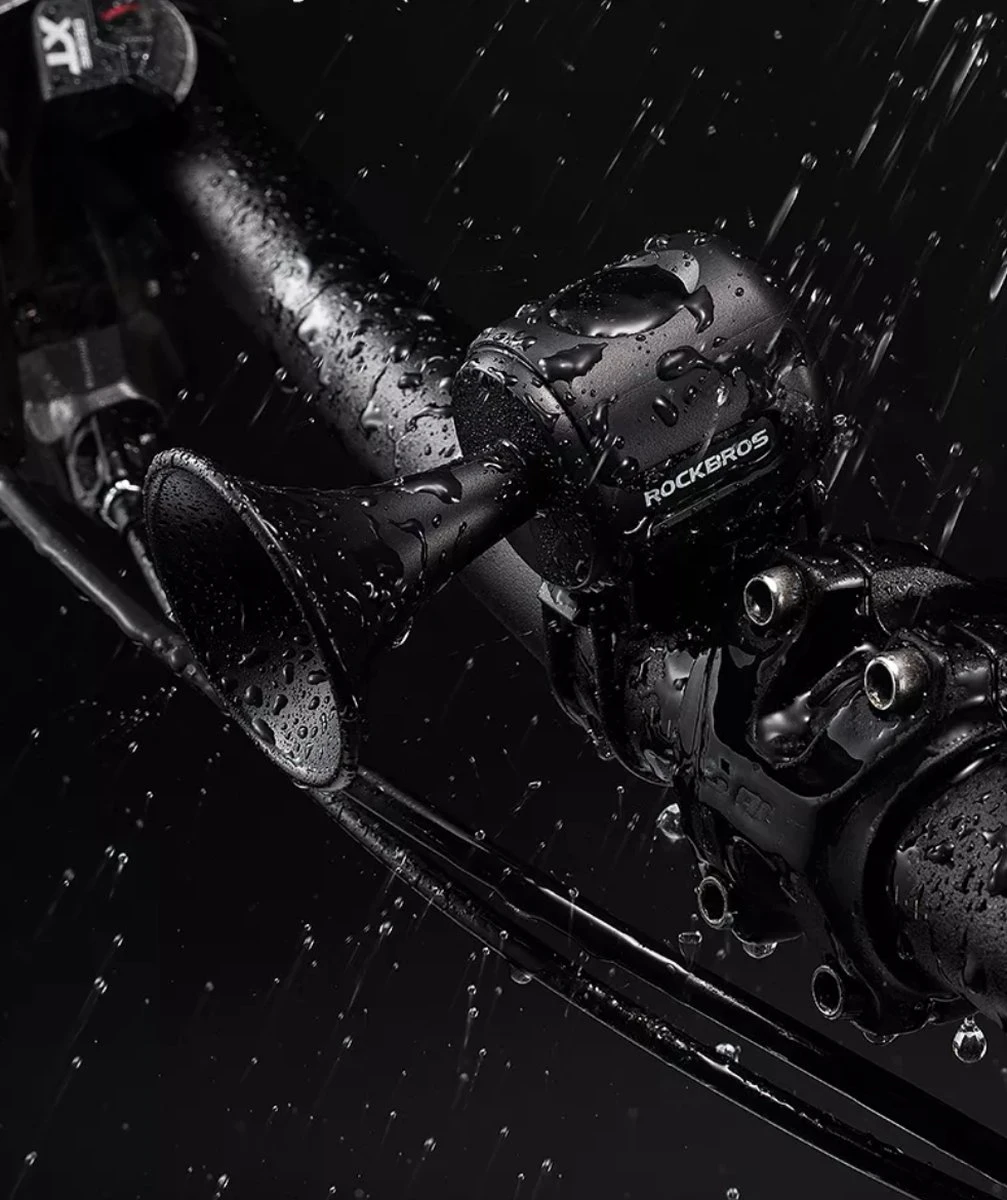 Rockbros Elektrische Fietshoorn - Fietsbellen - Fietstoeter - Zwart - Waterbestendig 2 Rockbros Elektrische Fietshoorn - Fietsbellen - Fietstoeter - Zwart - Waterbestendig - Afbeelding 2