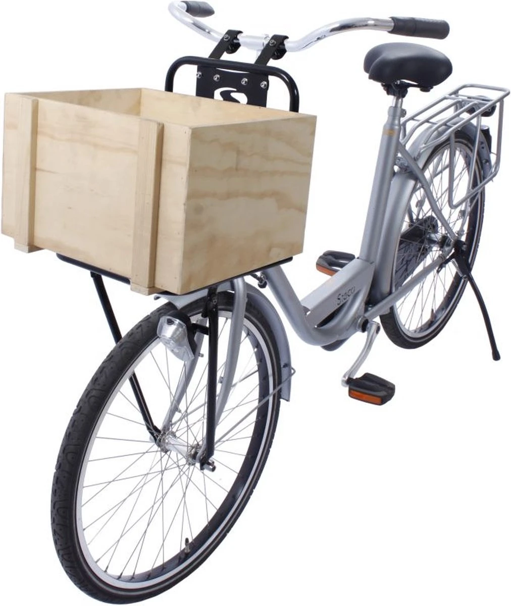 Steco Transport Comfort Voordrager Voor Fietsen Volwassenen - Matzwart 4 Steco Transport Comfort Voordrager Voor Fietsen Volwassenen - Matzwart - Afbeelding 4