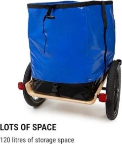 Klarfit Follower Fietsaanhanger Set - Fietskar 16" Luchtband - Aanhangwagen 35 Kg Belastbaarheid - Transporttas 120 Liter -Fietsen Kortingswinkel 1018x1200 3