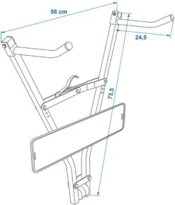 PROPLUS Pro Plus Fietsdrager - Trekhaak - Klick Fast II Met Kentekenplaathouder - Maximale Belasting 30 Kilo -Fietsen Kortingswinkel 1021x1200 2