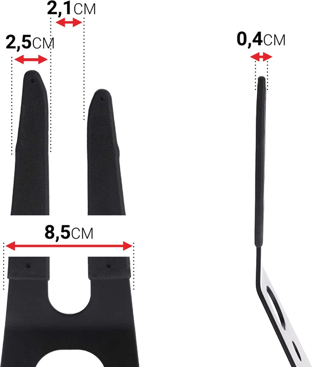 TRIVIO - Fietsstandaard - Zwart - Staal 2 TRIVIO - Fietsstandaard - Zwart - Staal - Afbeelding 2