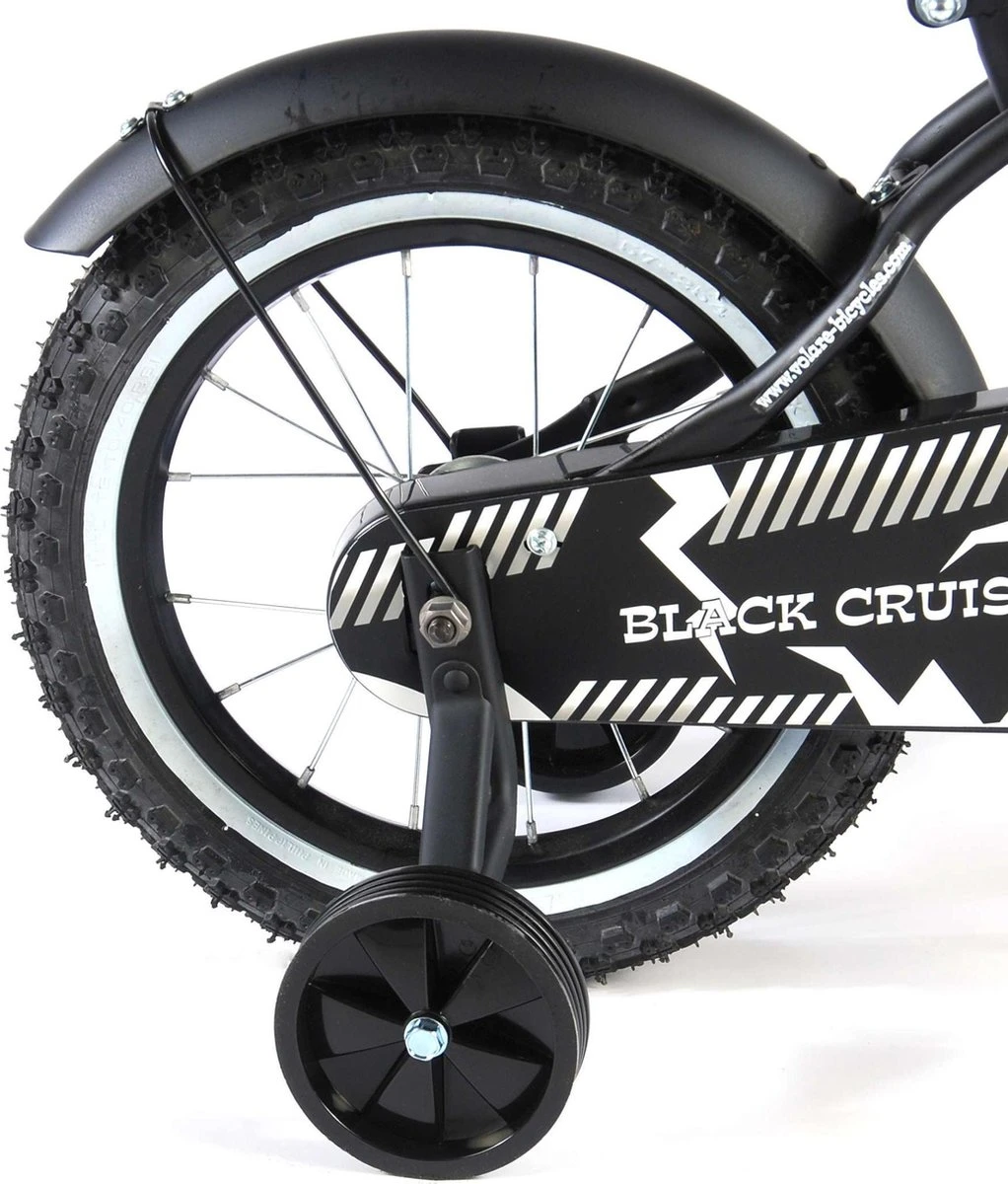 Volare Black Cruiser Kinderfiets - Jongens - 14 Inch - Zwart - 95% Afgemonteerd 13 Volare Black Cruiser Kinderfiets - Jongens - 14 Inch - Zwart - 95% Afgemonteerd - Afbeelding 13