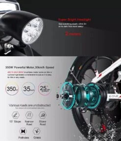 Samebike Elektrische Vouwfiet - Shimano 7 Speed Derailleur - 48V/ 10Ah Lithium Batterij - Aluminium -sportief/modern - 35km/u - Wit 22 Samebike Elektrische Vouwfiet - Shimano 7 Speed Derailleur - 48V/ 10Ah Lithium Batterij - Aluminium -sportief/modern - 35km/u - Wit -Fietsen Kortingswinkel 1030x1200 2