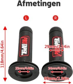 Handvatten ProTaper - Zwart/Rood - Scooter & Motor Accessoires - Universeel - Piaggio & Vespa & Motor Handvaten -Fietsen Kortingswinkel 1044x1200 3