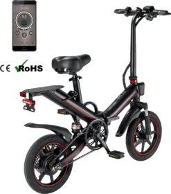 OUXI - V5 - 16 Inch - Elektrische Fiets - E Bike - Elektrische Vouwfiets - APP IOS/ Android - 500W Motor - 15Ah Lithuim Ion Batterij - Zwart -Fietsen Kortingswinkel 1057x1200 3