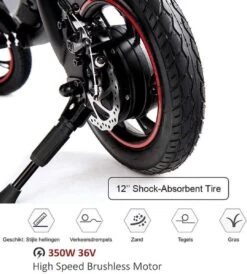 Windgoo B3 Mini-scooter - Opvouwbare Fiets - Zwart -Fietsen Kortingswinkel 1080x1200 6