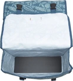 New Looxs Fiori Double Forest Dubbele Fietstas - 30 Liter - Blauw -Fietsen Kortingswinkel 1081x1200