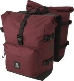 AGU Trend H2O Roll-Top Dubbele Fietstas Urban Rood - 28 L