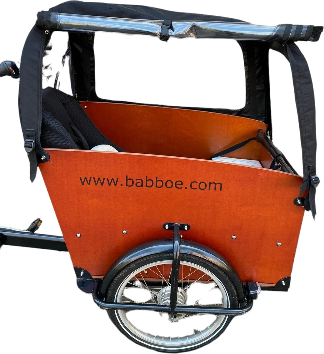 Babboe Big Regentent Bakfietshoes Kleur Zwart Bakfiets Huif (zonder Tentstokken) 5 Babboe Big Regentent Bakfietshoes Kleur Zwart Bakfiets Huif (zonder Tentstokken) - Afbeelding 5
