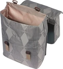 Basil Elegance Dubbele Fietstas MIK - 40-49 Liter - Chateau Taupe -Fietsen Kortingswinkel 1107x1200