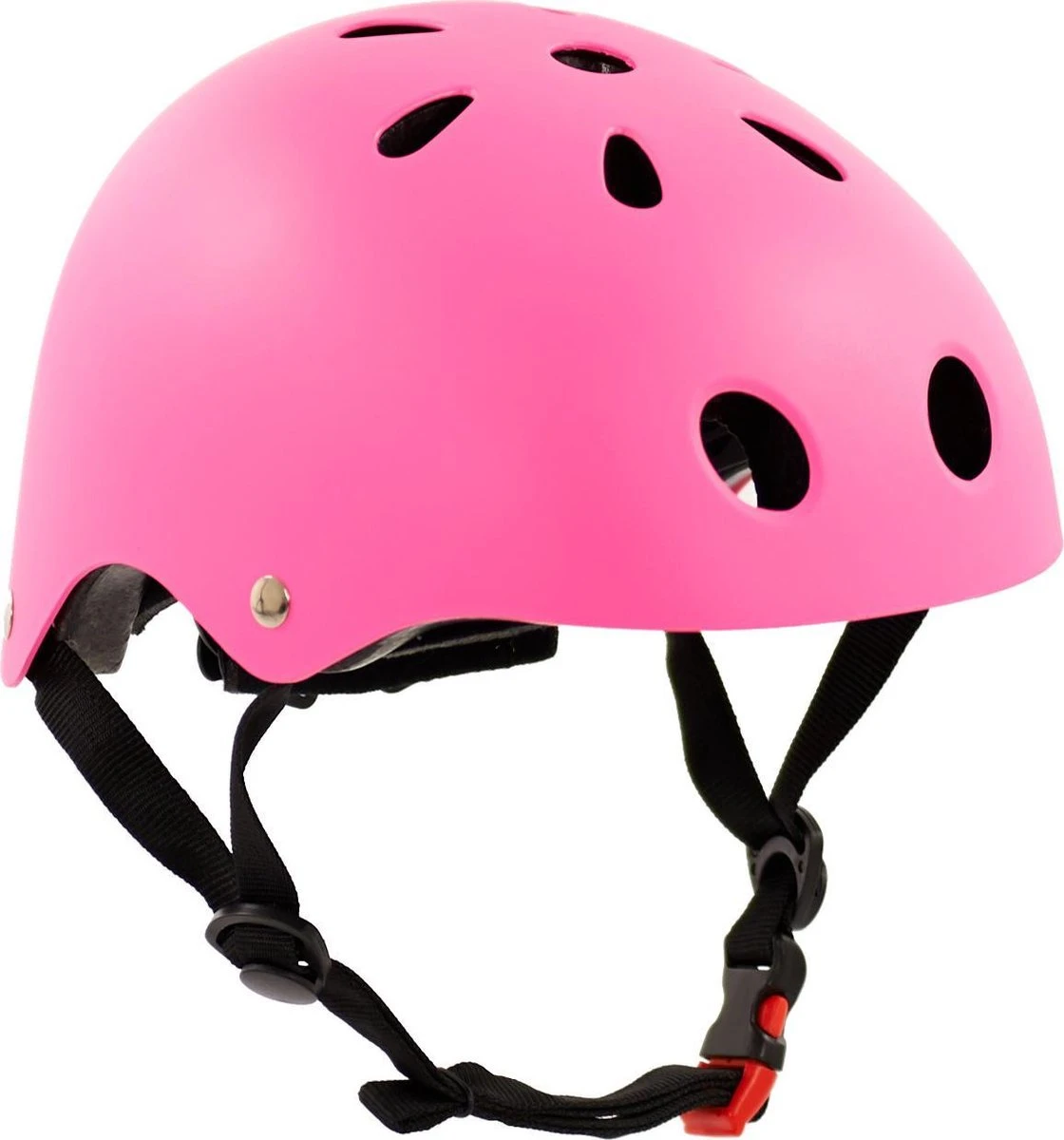 Sajan Fietshelm - Skatehelm - Helm Mat-Fuchsia - Maat-S 1 Sajan Fietshelm - Skatehelm - Helm Mat-Fuchsia - Maat-S