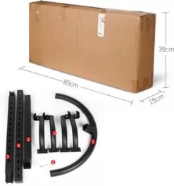 Merkloos Decopatent® Staand Fietsenrek Om 2 Fietsen Op Te Hangen - Ophangen Van 2 Fietsen Boven Elkaar - Fietsrek Ophangsysteem - 220 Cm -Fietsen Kortingswinkel 1123x1200