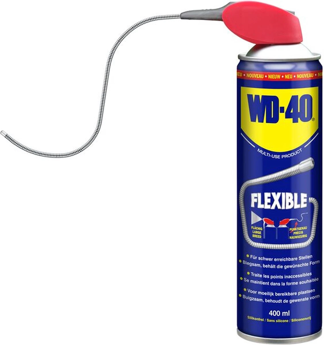 WD-40® Flexible® Multi-Use Product - 400ml - Multispray - Smeermiddel, Ontvetter En Anti-Corrosie 3 WD-40® Flexible® Multi-Use Product - 400ml - Multispray - Smeermiddel, Ontvetter En Anti-Corrosie - Afbeelding 3