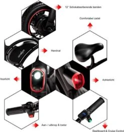 Windgoo B3 Mini-scooter - Opvouwbare Fiets - Zwart -Fietsen Kortingswinkel 1130x1200 1