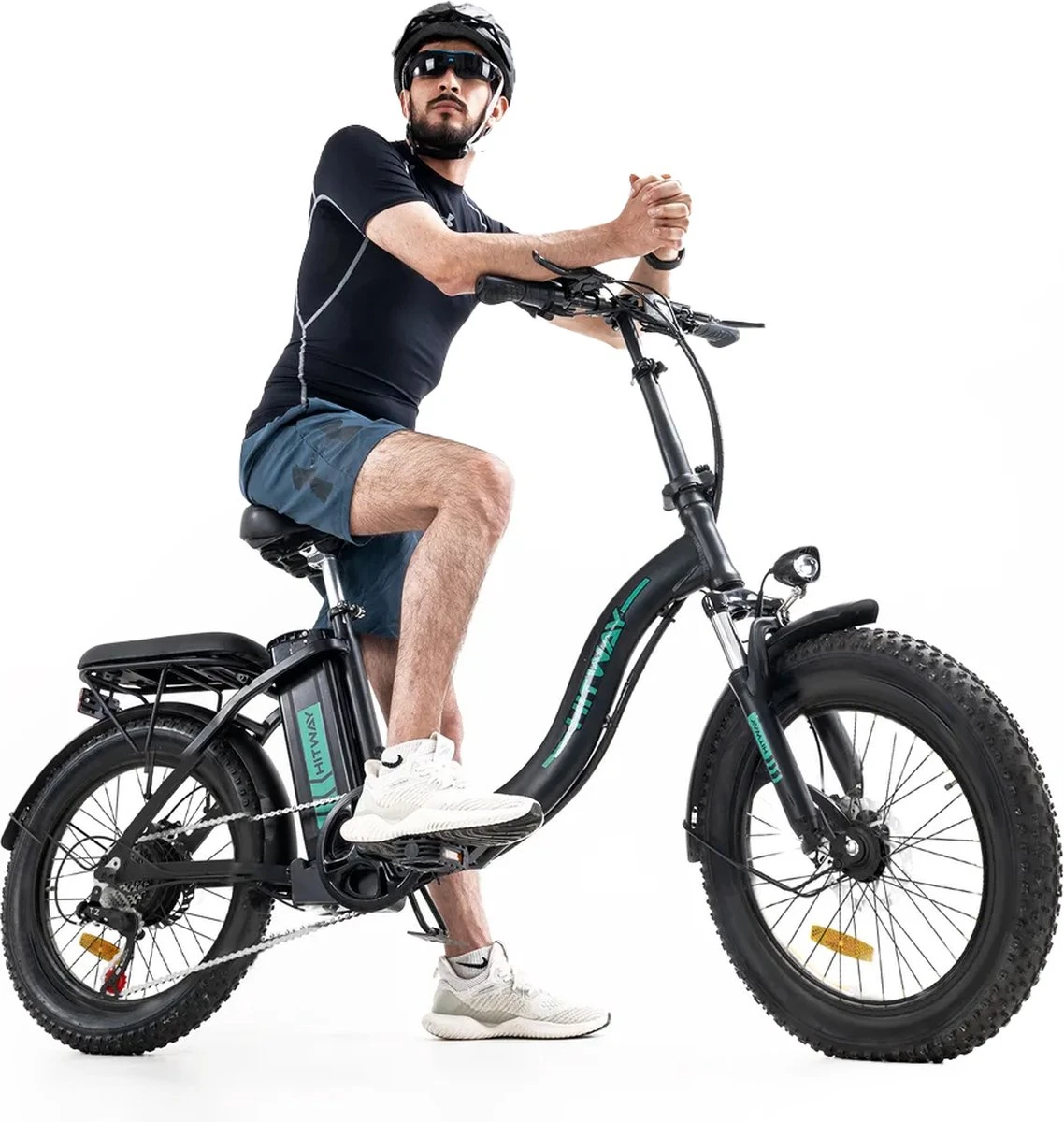 HITWAY Elektrische Fiets - E-Bike - 20 Inch Fatbike - 250 W- Shimano 7 Versnellingen 2 HITWAY Elektrische Fiets - E-Bike - 20 Inch Fatbike - 250 W- Shimano 7 Versnellingen - Afbeelding 2