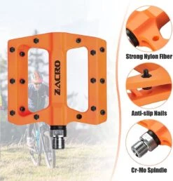 Zacro Fietspedalen - Nylon Antislip Mountainbike Pedalen - Platformpedalen - 9/16 - 2 Lagers - Antislip Waterdicht Anti Stof - Oranje 15 Zacro Fietspedalen - Nylon Antislip Mountainbike Pedalen - Platformpedalen - 9/16 - 2 Lagers - Antislip Waterdicht Anti Stof - Oranje -Fietsen Kortingswinkel 1147x1200 8