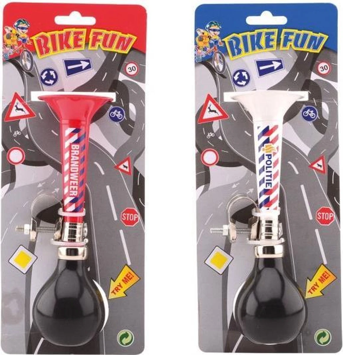 Fietstoeter Bikefun Metaal Brandweer / Politie 1 Fietstoeter Bikefun Metaal Brandweer / Politie