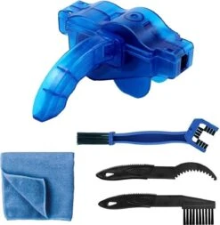 Merkloos Fietsketting Reiniger - Ketting Schoonmaken - Kettingborstel - Fiets Schoonmaak Set - Ontvetter Fiets - Kettingreiniger - Fietsketting Smeermiddel - Fiets Accessoires - Fietsgereedschap - Cadeau Voor Man -Vrouwen- Sinterklaas Cadeautjes