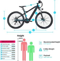 Elektrische Fiets Off-Road | E-Fietsen | Electric Mountain Bike | E-bike | 250W Motor | 26 Inch | Zwart BK7 -Fietsen Kortingswinkel 1177x1200 5