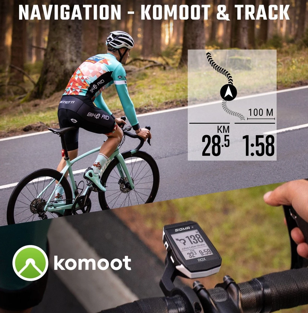 Sigma Sport ROX 11.1 EVO GPS Fietscomputer - HR Set - Zwart 2 Sigma Sport ROX 11.1 EVO GPS Fietscomputer - HR Set - Zwart - Afbeelding 2