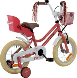 2Cycle Paris Meisjesfiets - 14 Inch - Roze-Wit - Met Poppenzitje - Meisjesfiets -Fietsen Kortingswinkel 1183x1200 3
