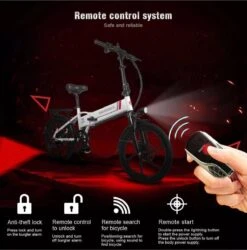 Samebike Elektrische Vouwfiet - Shimano 7 Speed Derailleur - 48V/ 10Ah Lithium Batterij - Aluminium -sportief/modern - 35km/u - Wit 17 Samebike Elektrische Vouwfiet - Shimano 7 Speed Derailleur - 48V/ 10Ah Lithium Batterij - Aluminium -sportief/modern - 35km/u - Wit -Fietsen Kortingswinkel 1185x1200 5