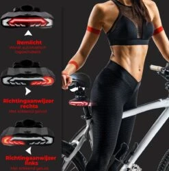 B-care Elektrische Fietsverlichting - Inclusief Afstandsbediening En Richtingaanwijzers - Fietsalarm - Anti Diefstal Alarm - Fiets Achterlicht - Fietsbel - Fiets Accessoires -Fietsen Kortingswinkel 1186x1200 3