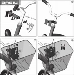 Basil Bremen Fietsmand - Voor - Staal - Inclusief Bevestigingssysteem - Zwart -Fietsen Kortingswinkel 1186x1200 4