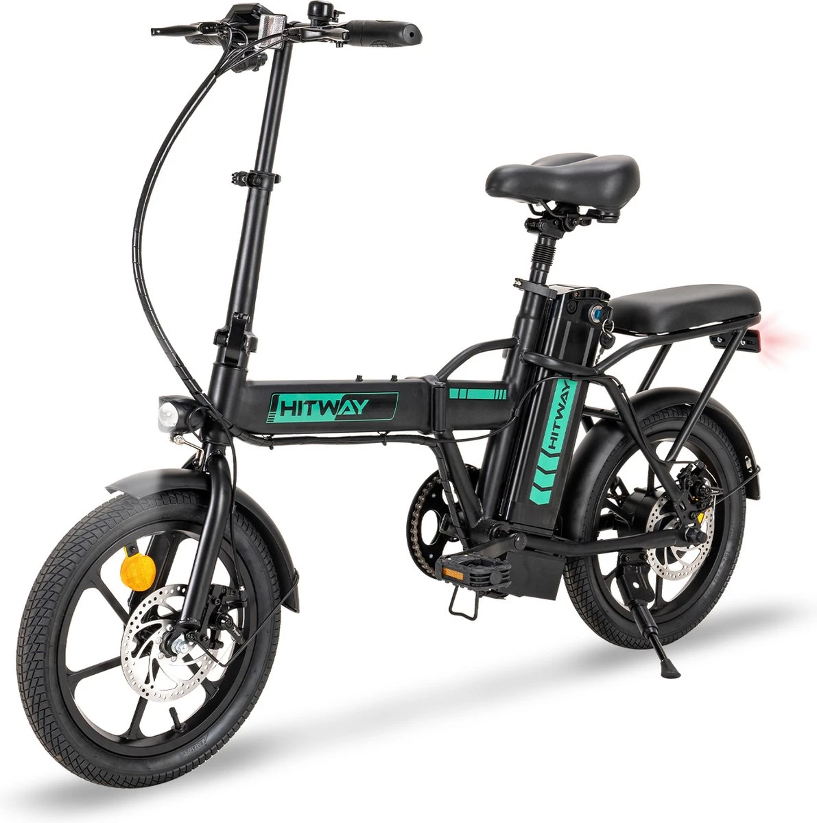 Hitway Elektrische Fiets | Opvouwbare E-bike | 16 Inch | 250W Motor | Zwart 1 Hitway Elektrische Fiets | Opvouwbare E-bike | 16 Inch | 250W Motor | Zwart