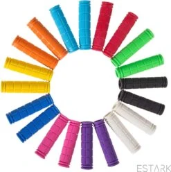 Merkloos ESTARK® - Fietshandvatten - Handvatten - Universeel - Fiets – Mountainbike – Professioneel - Grips - Extra Grip – Fietshandvaten -Handvaten - Handig Te Monteren - Anti-slip – Fietsen – Stuur – Bikegrips – Stevig - Rubber Roze - (R-roze) -Fietsen Kortingswinkel 1194x1200 12
