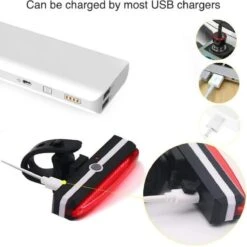 Merkloos LED Fiets Achterlicht USB Oplaadbare - Marktleider 110 Lumen Helderheid - IP65 Waterbestendig - Supersnel Installatie - Horizontaal Of Verticaal - Voor Zadel, Zadelpen Of Helm -Fietsen Kortingswinkel 1198x1200 5