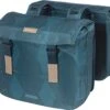 Basil Elegance Dubbele Fietstas - 40-49 Liter - Estate Blauw