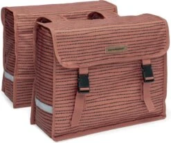 New Looxs Fiori Double Nomi Dubbele Fietstas - 30 Liter - Rood