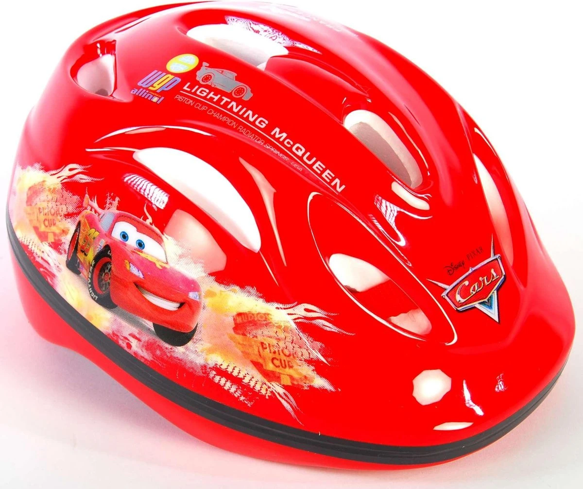 Mickey Mouse Disney Cars Fietshelm - Rood - 51-55 Cm 1 Mickey Mouse Disney Cars Fietshelm - Rood - 51-55 Cm