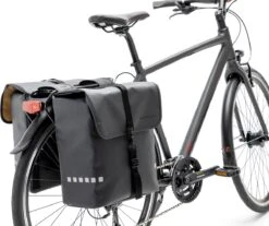 New Looxs Odense Double Dubbele Fietstas - 39 Liter - Zwart -Fietsen Kortingswinkel 1200x1008
