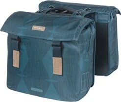 Basil Elegance Dubbele Fietstas MIK - 40-49 Liter - Estate Blauw