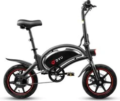 DYU D3F Opvouwbare Elektrische Fiets, Slimme Mountainbike Voor Volwassenen, 240W Aluminiumlegering Fiets Verwijderbare 36V/10Ah Lithium-ion Batterij Met 3 Rijmodi -Fietsen Kortingswinkel 1200x1012 4