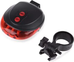 Fiets Achterlicht - LED Licht Met Laser - Fiets Lamp - Waterdicht - Racefiets Verlichting - Inclusief Batterijen - Rheme