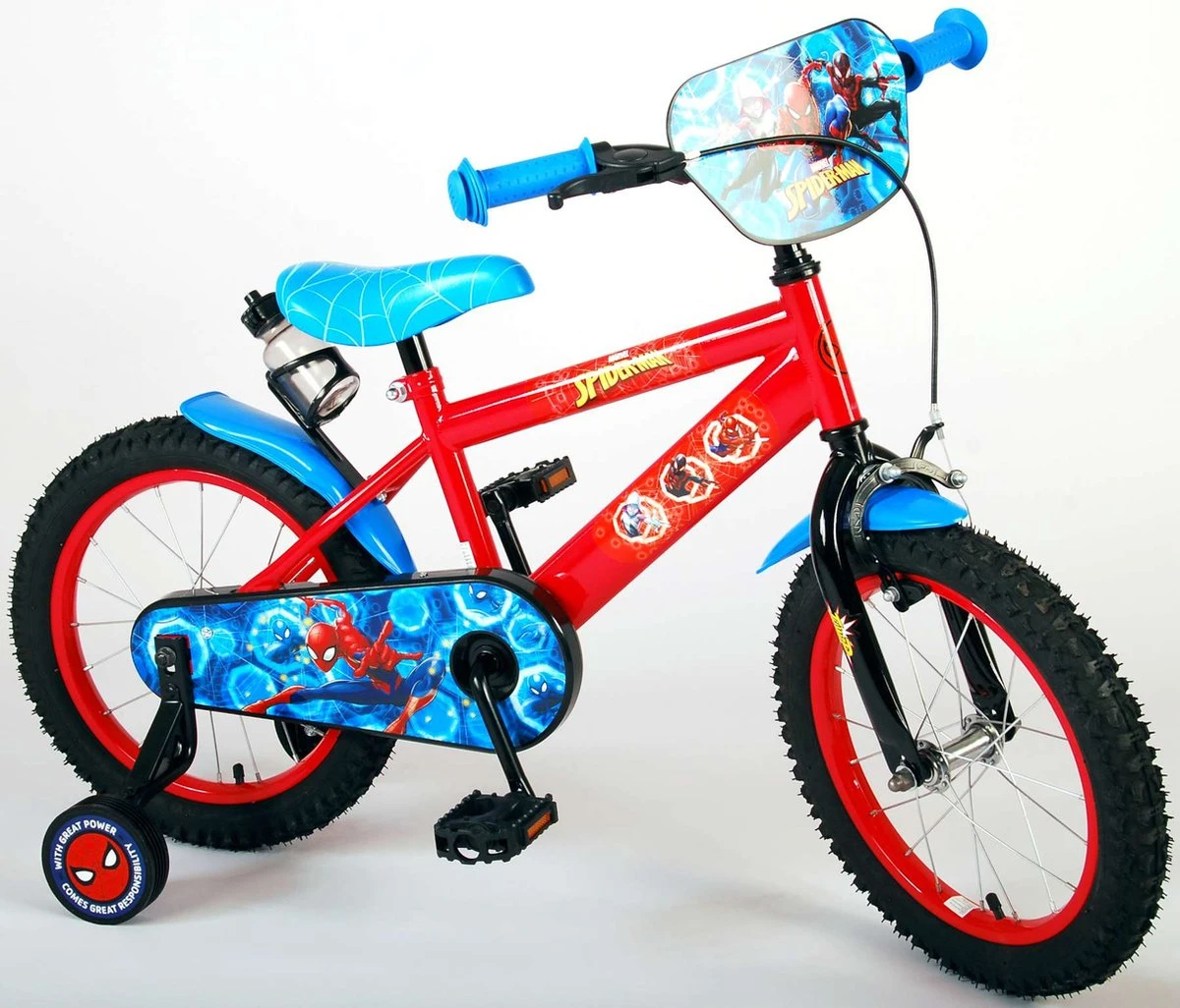Marvel Spider-Man Kinderfiets - Jongens - 16 Inch - Blauw/Rood 11 Marvel Spider-Man Kinderfiets - Jongens - 16 Inch - Blauw/Rood - Afbeelding 11
