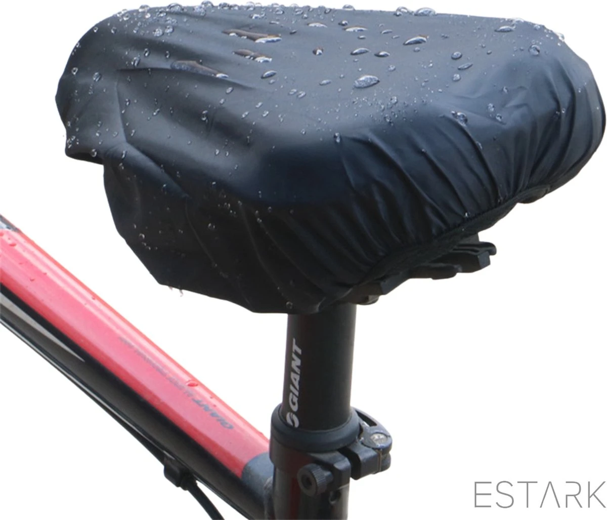 ESTARK® Zwarte Zadelhoes Waterdicht - Zadelhoezen Voor De Fiets - Zadel Cover - Zadel Zak - Hoes - Elastisch - Zwart 6 ESTARK® Zwarte Zadelhoes Waterdicht - Zadelhoezen Voor De Fiets - Zadel Cover - Zadel Zak - Hoes - Elastisch - Zwart - Afbeelding 6