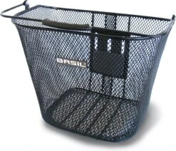 Basil Bremen BE - Fietsmand - Inclusief Systeem - Voorop - Zwart