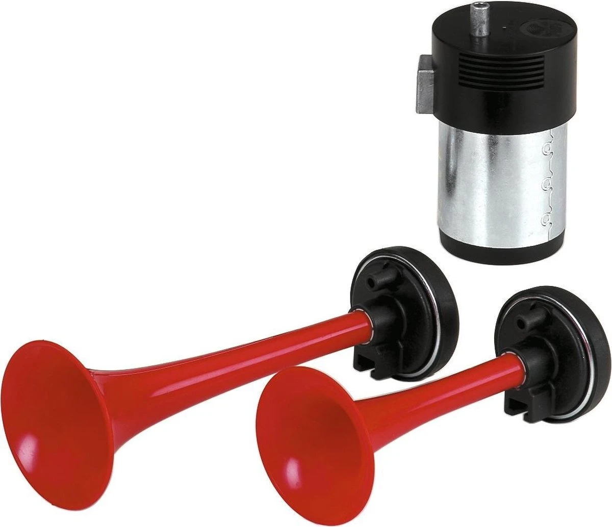 Carpoint Luchthoorn 2-Tonig 12V Met Compressor - 1 Geluid ! - 1 Carpoint Luchthoorn 2-Tonig 12V Met Compressor - 1 Geluid ! -