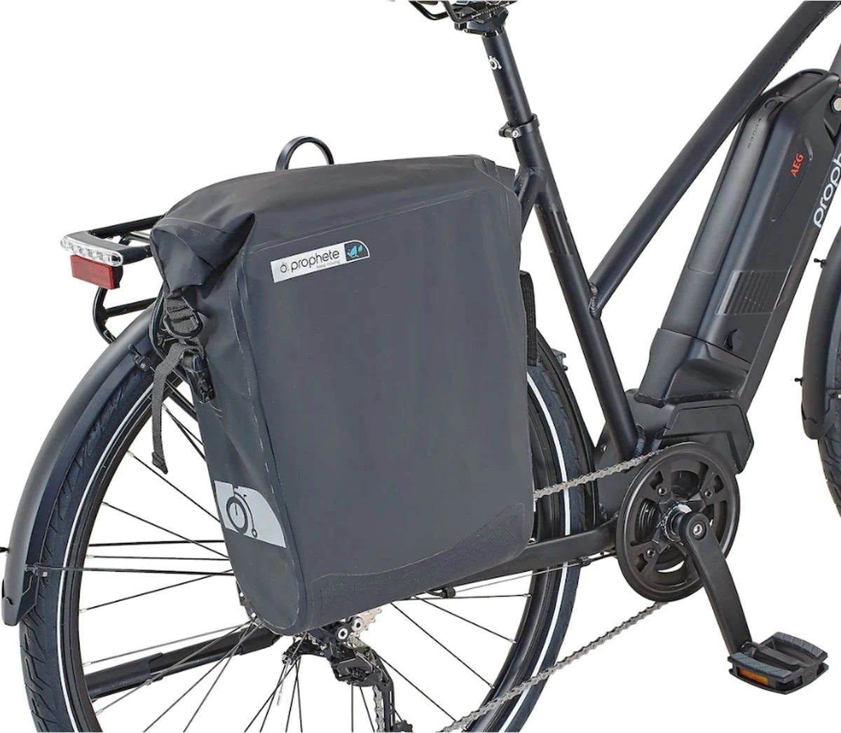 De HikeMeister® Prophete Roll Top E Bike Luxe Waterdichte Enkele 19 Liter Fietstas – Zwart – Met Reflectie Veiligheid – 100% Waterdicht Met Schouderriem 1 De HikeMeister® Prophete Roll Top E Bike Luxe Waterdichte Enkele 19 Liter Fietstas – Zwart – Met Reflectie Veiligheid – 100% Waterdicht Met Schouderriem