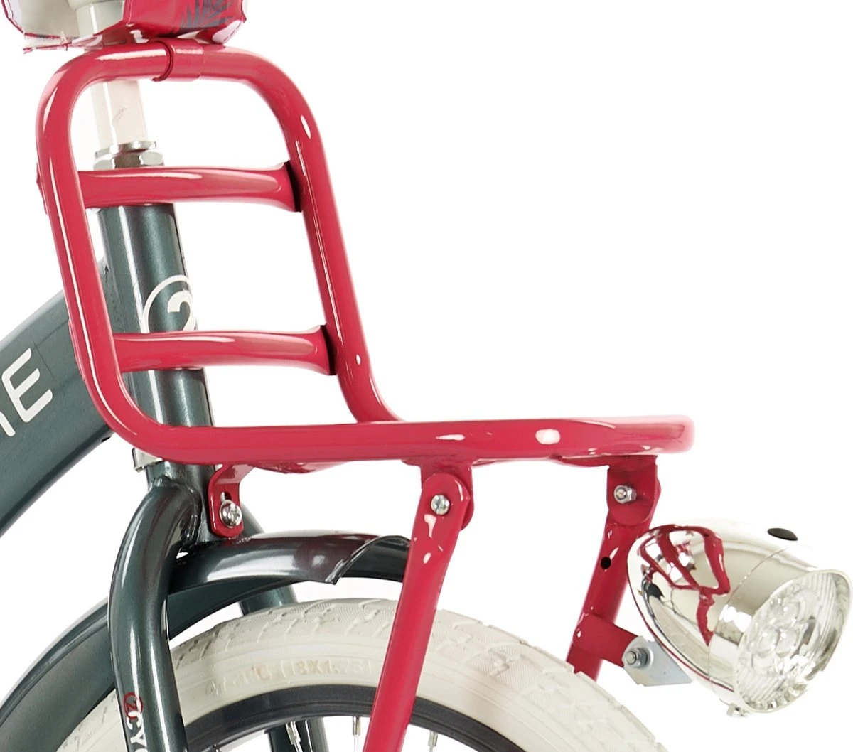 2Cycle Desire Kinderfiets - 18 Inch - Voordrager - Grijs - Meisjesfiets 2 2Cycle Desire Kinderfiets - 18 Inch - Voordrager - Grijs - Meisjesfiets - Afbeelding 2