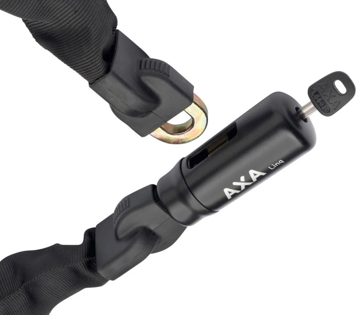 AXA Linq 180 Kettingslot - ART 2 Slot Voor Bakfietsen - Extra Dikke Schakels - 180 Cm – 9,5 Mm - Zwart 2 AXA Linq 180 Kettingslot - ART 2 Slot Voor Bakfietsen - Extra Dikke Schakels - 180 Cm – 9,5 Mm - Zwart - Afbeelding 2