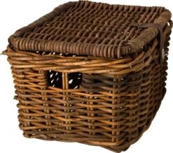 Fastrider Sera Rotan Fietsmand - Bruin - 17L - Handgemaakt - Met Klep -Fietsen Kortingswinkel 1200x1066