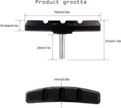 4 Set Universele Rubberen Fiets V Remblokken Set - 4 Paar – 8 Stuks – 70mm | Rubber Remblokjes | Fietsen Remblok | Remblokkenset | Remblokset Geschikt Voor Mountainbike, Stadsfiets, Vouwfiets En Tourfiets 13 4 Set Universele Rubberen Fiets V Remblokken Set - 4 Paar – 8 Stuks – 70mm | Rubber Remblokjes | Fietsen Remblok | Remblokkenset | Remblokset Geschikt Voor Mountainbike, Stadsfiets, Vouwfiets En Tourfiets -Fietsen Kortingswinkel 1200x1068 5