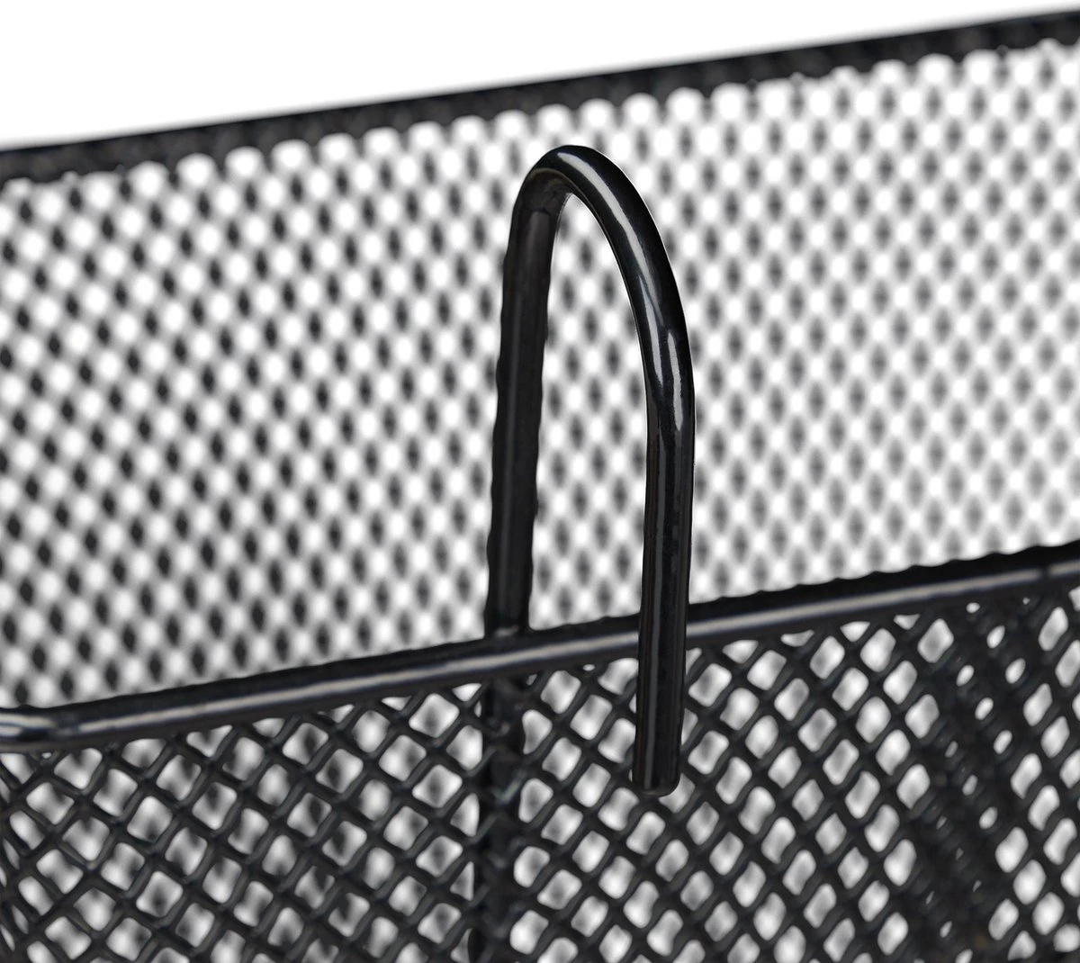 Relaxdays Fietsmand Stuur - Fietsmandje Met Haken - Fiets Mand Voorop - Klein - Metaal - Zwart 6 Relaxdays Fietsmand Stuur - Fietsmandje Met Haken - Fiets Mand Voorop - Klein - Metaal - Zwart - Afbeelding 6