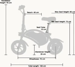 Windgoo - B3 Elektrische Long-Range E-Bike Met Trappers - E-bike - 25Km / H - Wit 15 Windgoo - B3 Elektrische Long-Range E-Bike Met Trappers - E-bike - 25Km / H - Wit -Fietsen Kortingswinkel 1200x1072 6